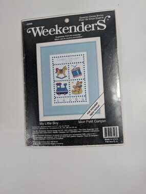 Weekenders Counted Cross Stitch Kit My Little Boy